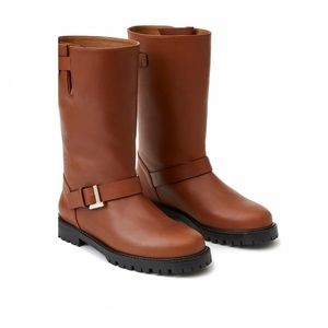 Lafayette 148 New York Jordan Moto Leather Boot